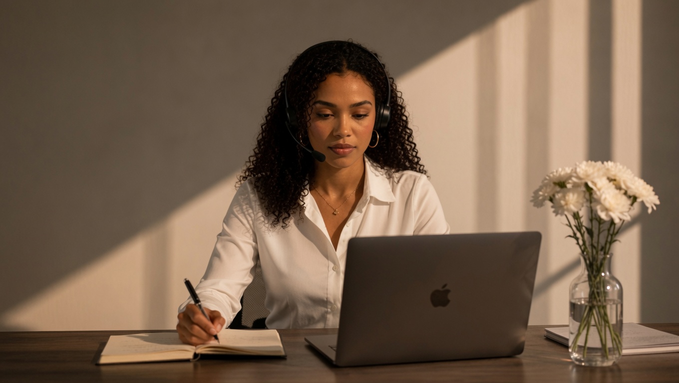 A Kriolu Translate interpreter at work in the headquarters